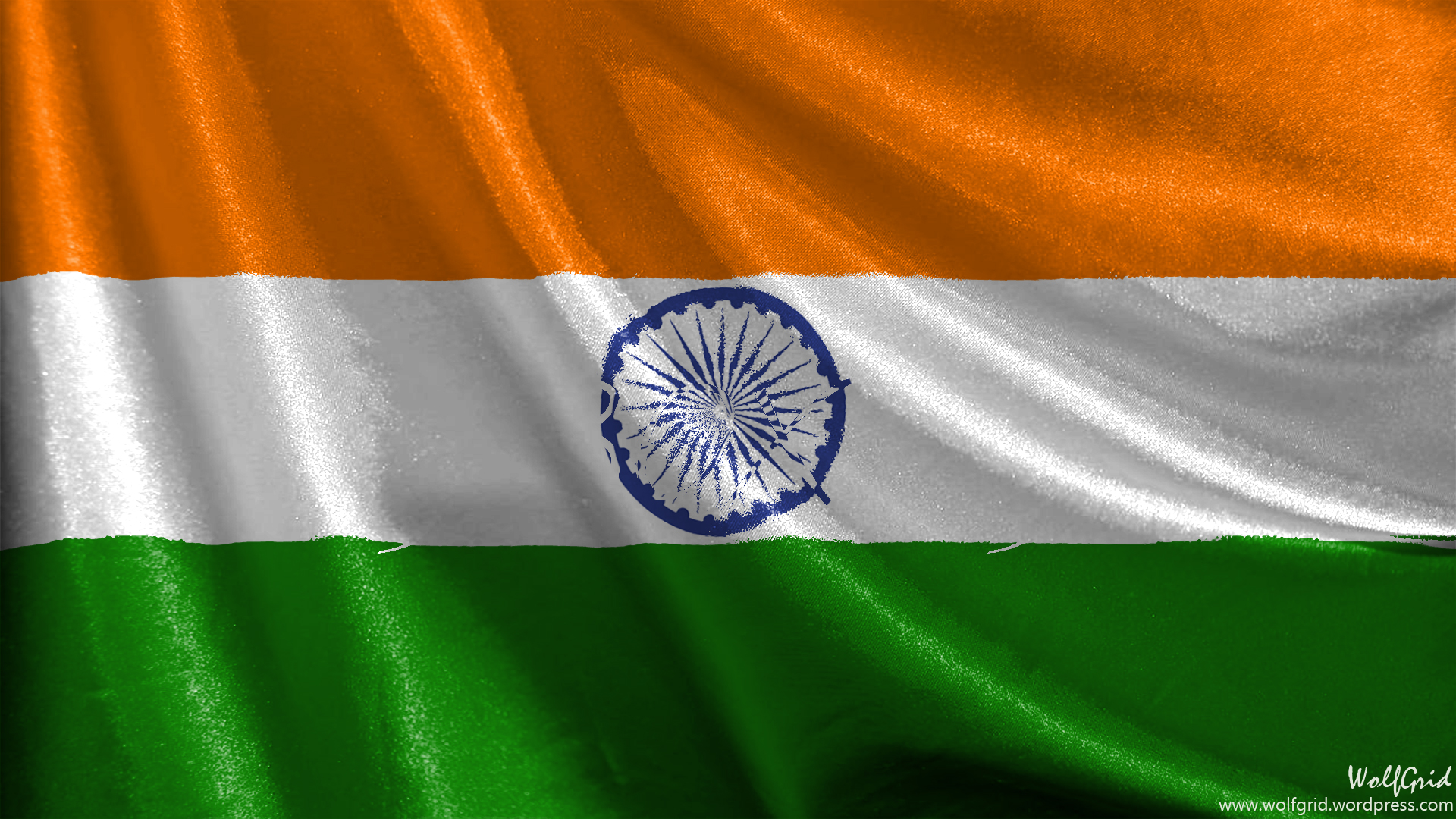 India Flag by WolfGrid