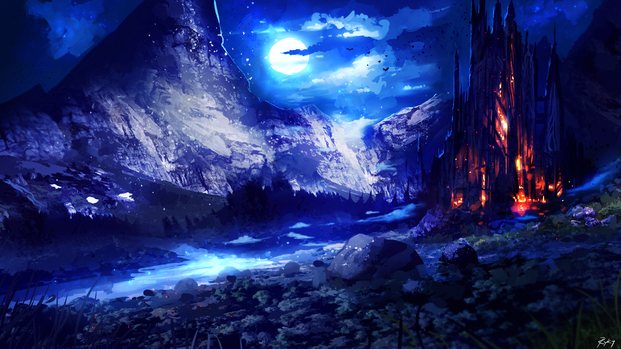 Fantasy Landscape HD Wallpaper | Background Image | 2000x1125