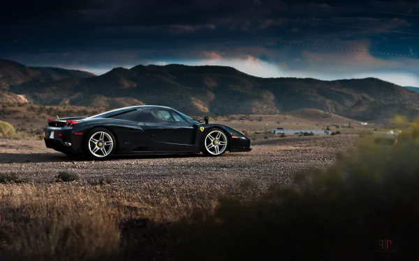 car supercar black car Ferrari vehicle Ferrari Enzo HD Desktop Wallpaper | Background Image