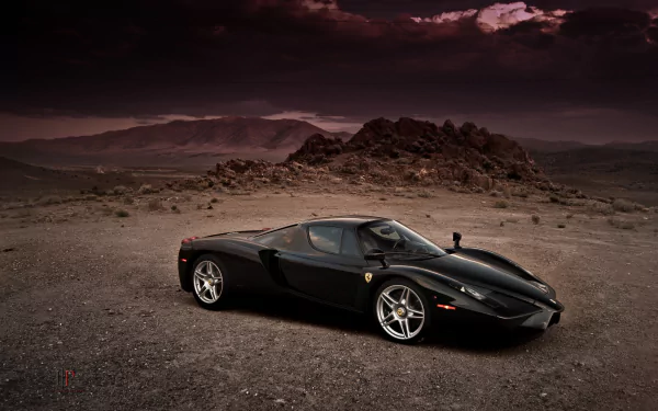 car supercar black car Ferrari vehicle Ferrari Enzo HD Desktop Wallpaper | Background Image