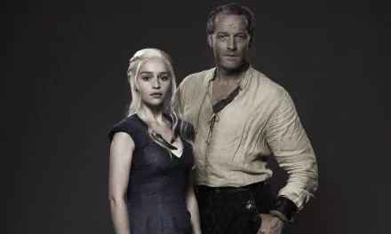 Iain Glen Jorah Mormont Emilia Clarke Daenerys Targaryen TV Show Game Of Thrones HD Desktop Wallpaper | Background Image