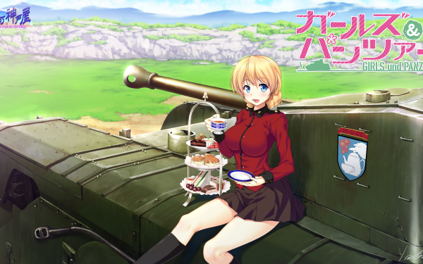 Anime Girls und Panzer Darjeeling HD Wallpaper | Background Image