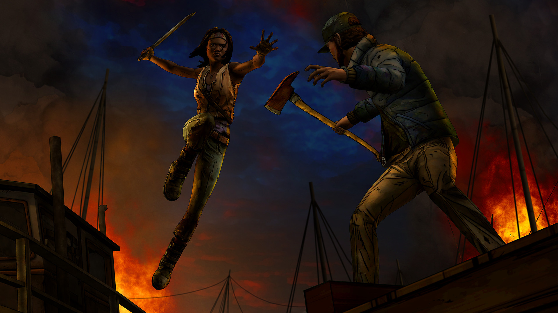 Video Game The Walking Dead: Michonne HD Wallpaper | Background Image