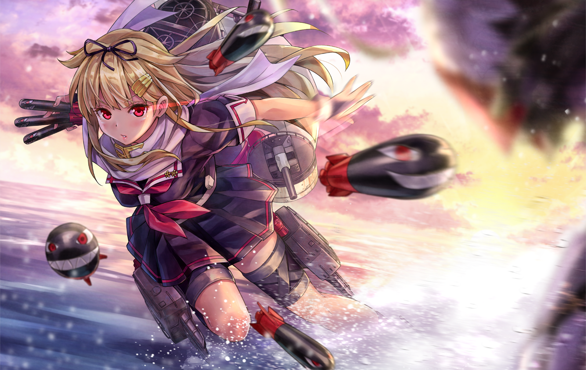 Anime Kantai Collection Hd Wallpaper By Kotatsu358