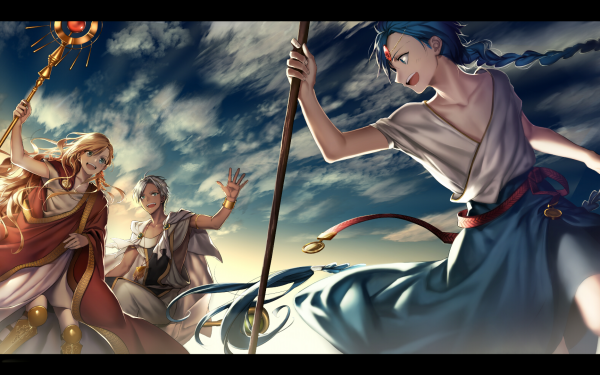 Anime Magi: The Labyrinth Of Magic Aladdin Sphintus Carmen Titus Alexius HD Wallpaper | Background Image