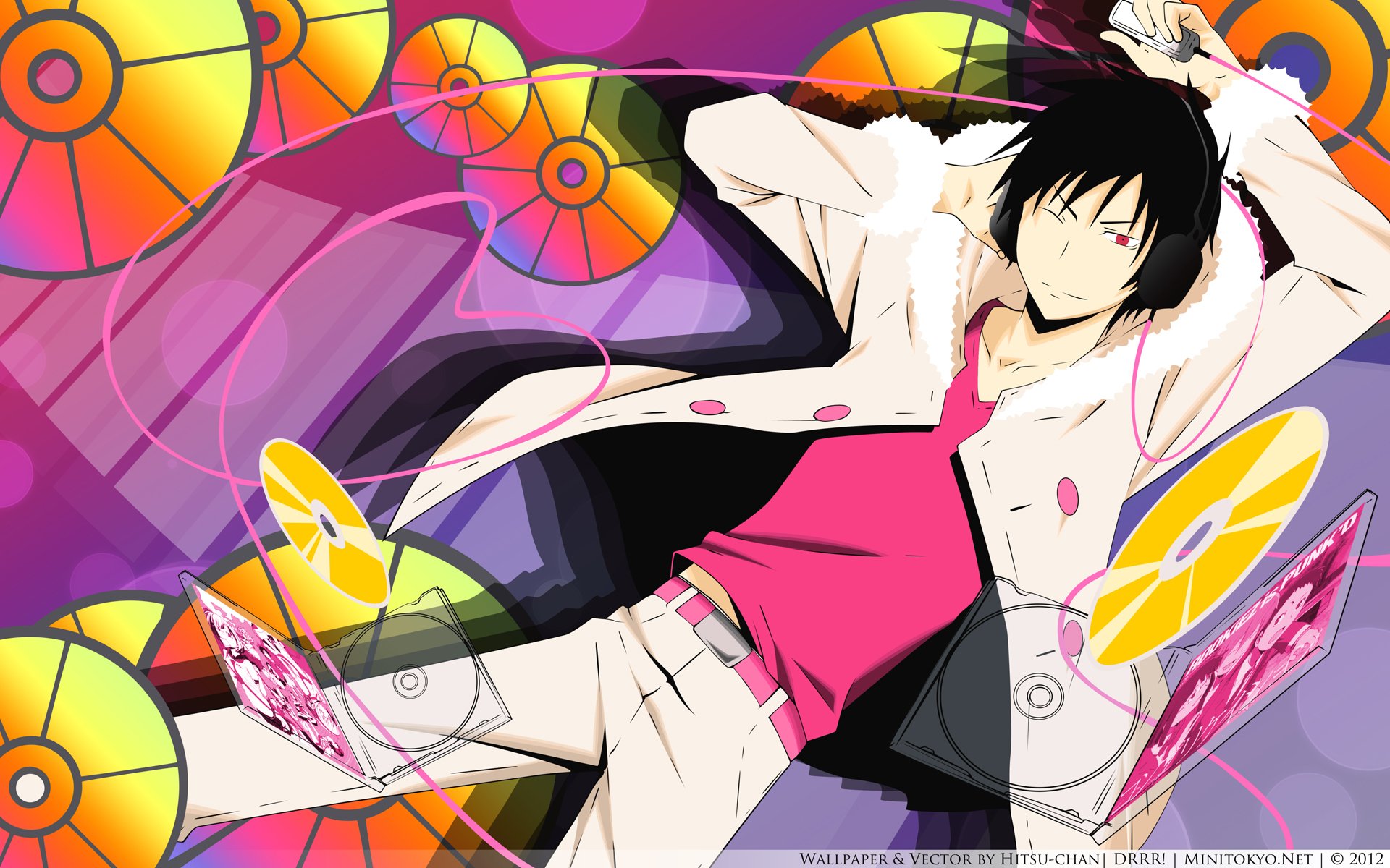 Download Izaya Orihara Anime Durarara!! HD Wallpaper by hitsu-chan