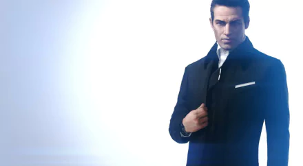 HD PC desktop wallpaper featuring a sharp, stylish character from the video game Mirror's Edge Catalyst against a minimalistic, light background.