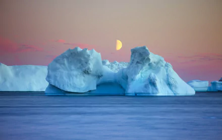 evening nature ice iceberg HD Desktop Wallpaper | Background Image