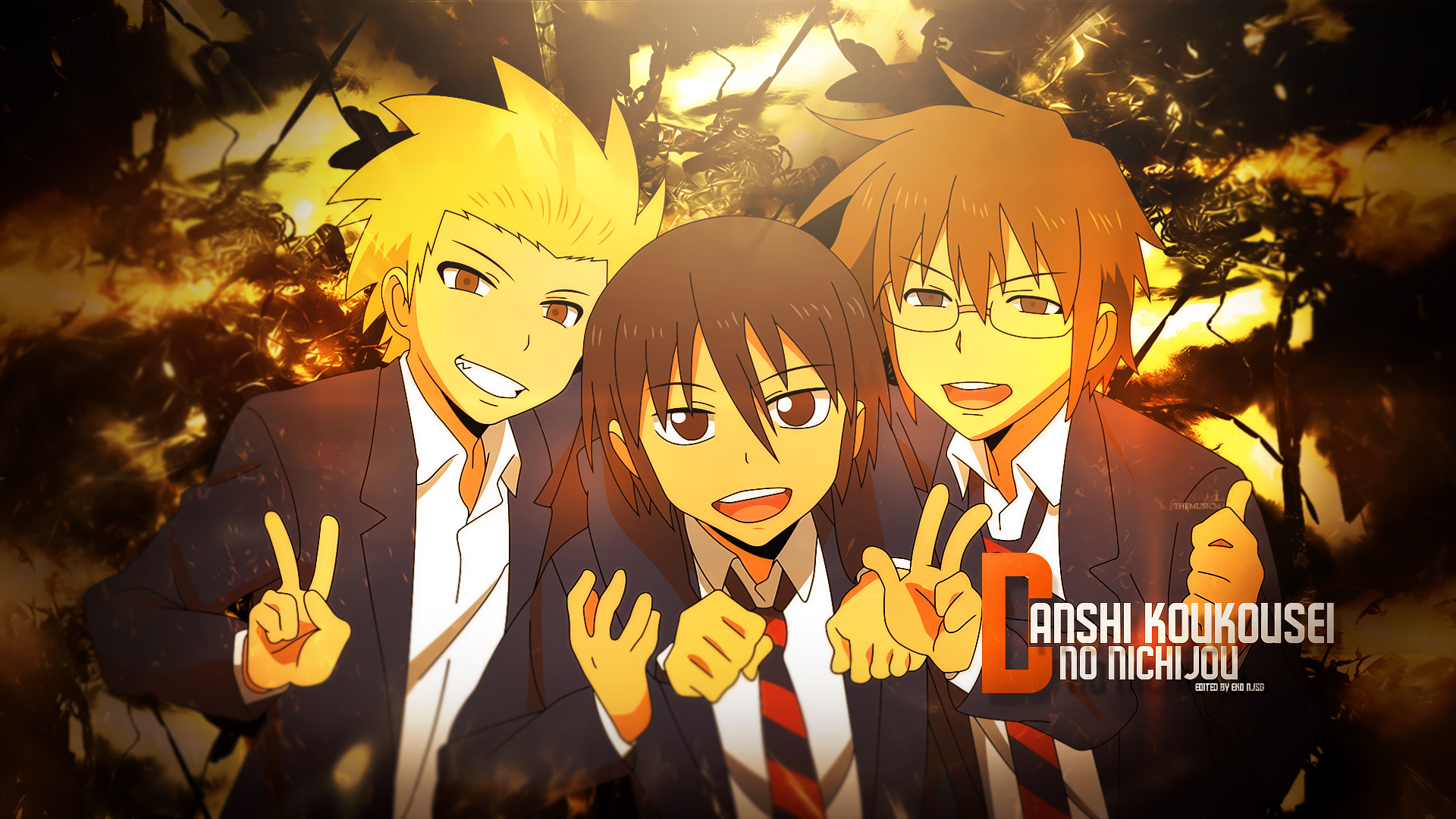 Anime Daily Lives of High School Boys HD Wallpaper | Background Image