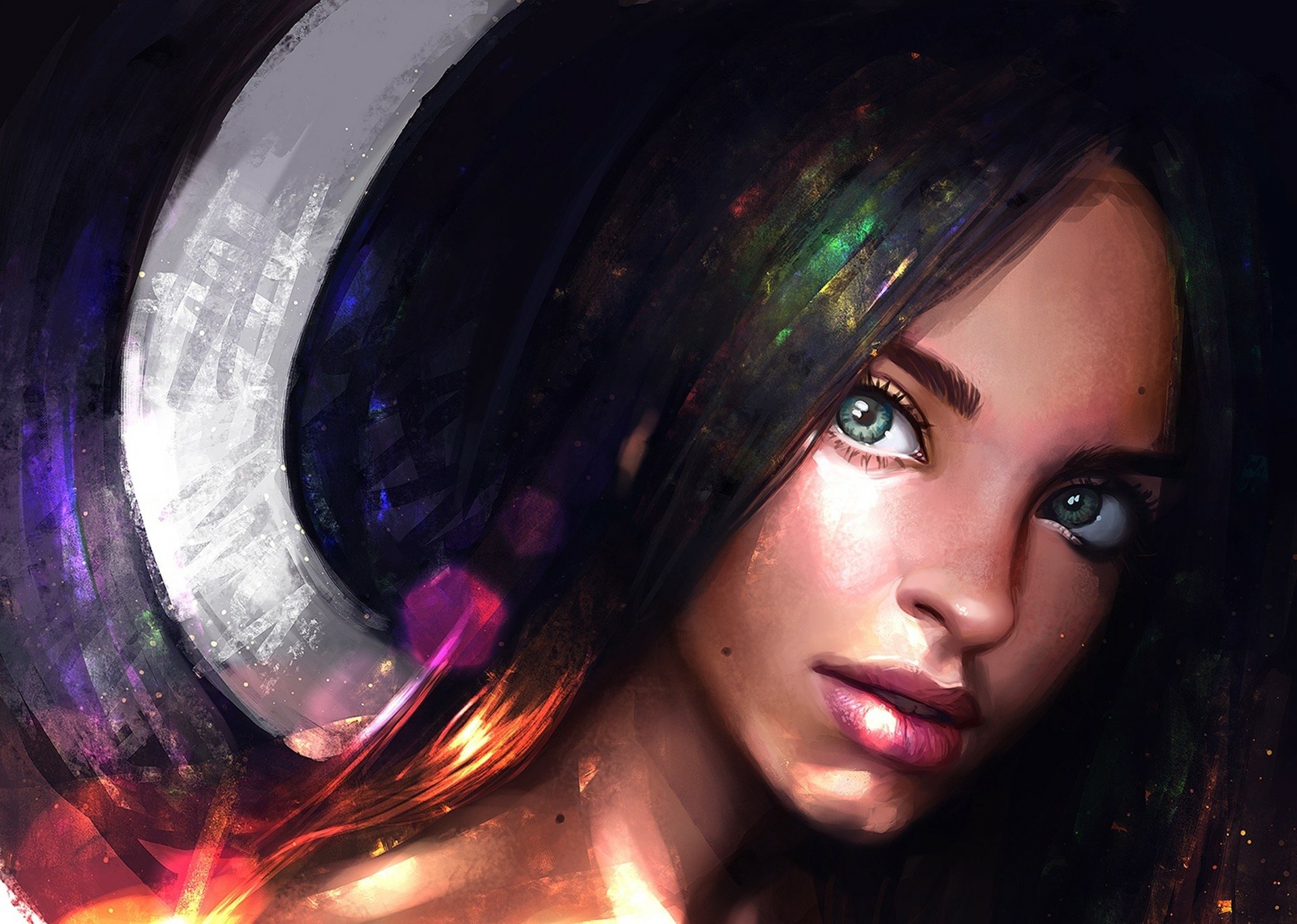 Download Portrait Woman Artistic HD Wallpaper by Ayya Saparniyazova