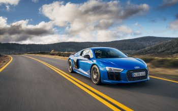 Audi R8 Wallpaper 1920x1080 Blue