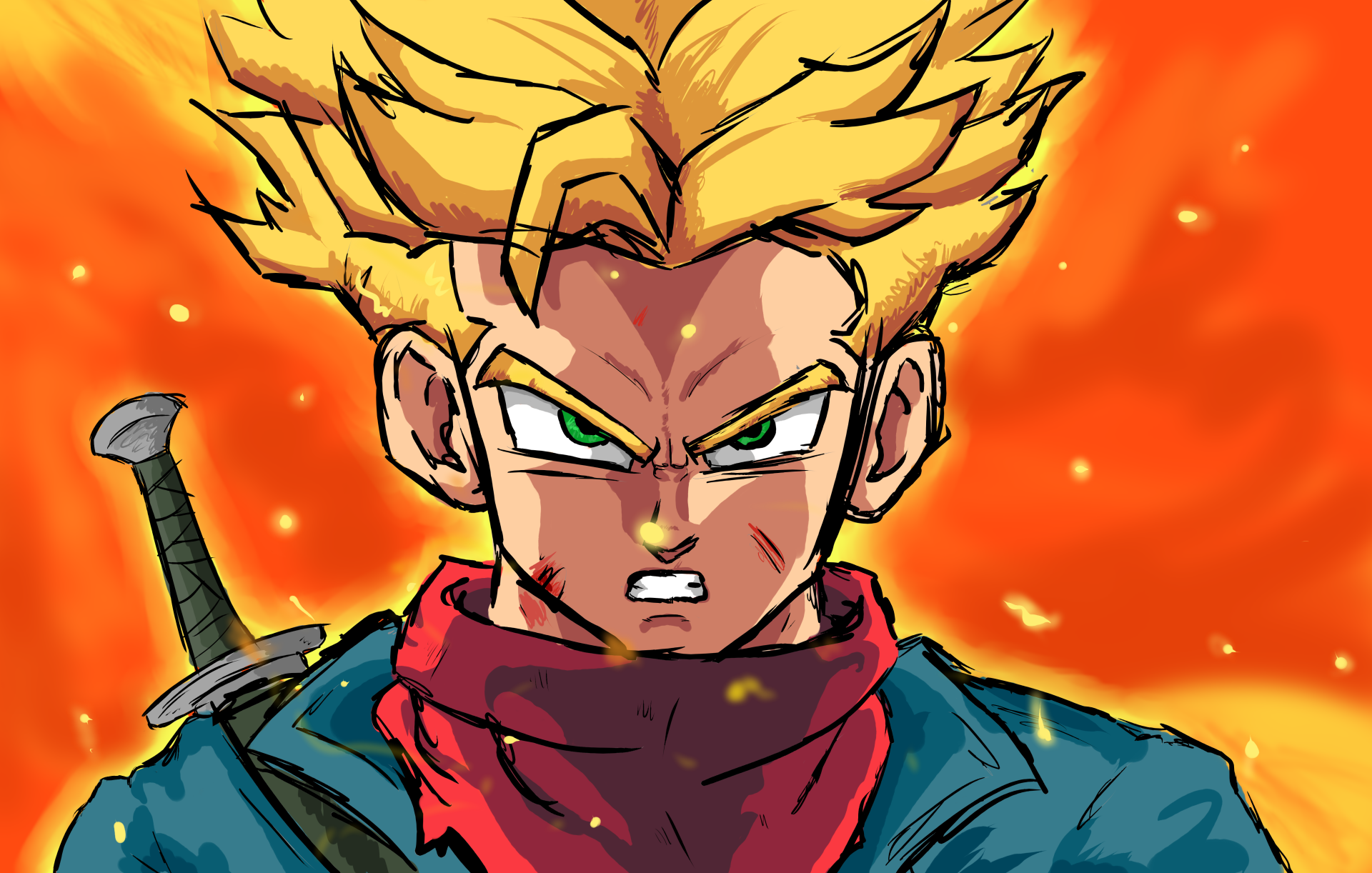 trunks ssj3 wallpaper