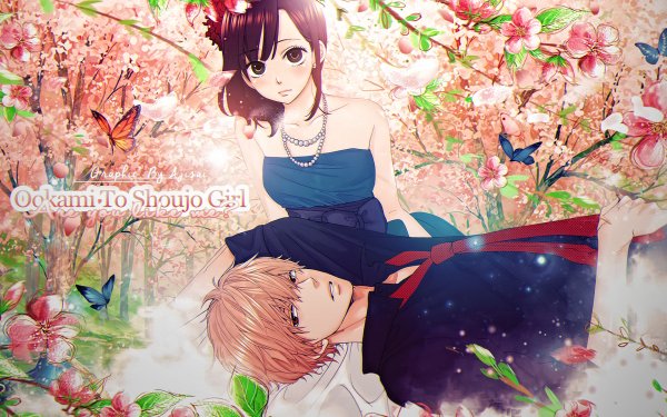 Anime Wolf Girl and Black Prince Erika Shinohara Kyouya Sata HD Wallpaper | Background Image