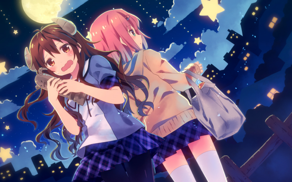 Anime The Demon Girl Next Door Yuuko Yoshida Momo Chiyoda HD Wallpaper | Background Image