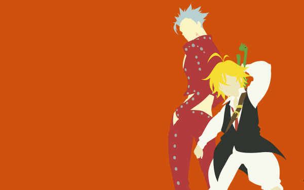 Anime The Seven Deadly Sins Meliodas Ban Minimalist Grey Hair HD Wallpaper | Background Image