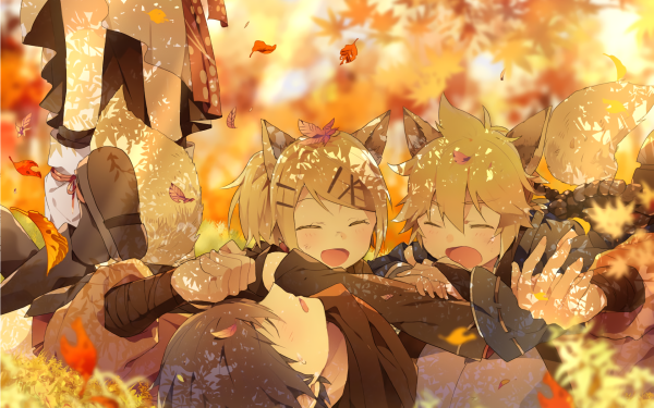 Anime Vocaloid Len Kagamine Rin Kagamine Kaito Meiko HD Wallpaper | Background Image