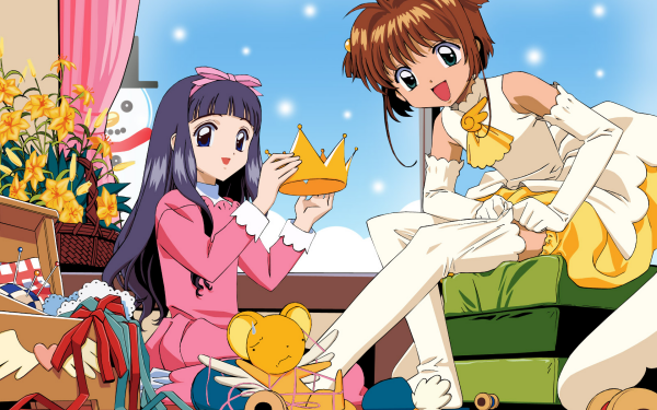 Anime Cardcaptor Sakura Sakura Kinomoto Tomoyo Daidouji Cerberus Christmas HD Wallpaper | Background Image