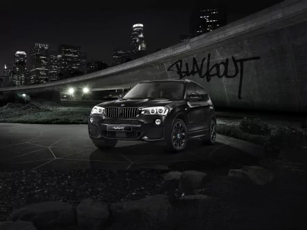 black car SUV car BMW vehicle BMW X3 HD Desktop Wallpaper | Background Image
