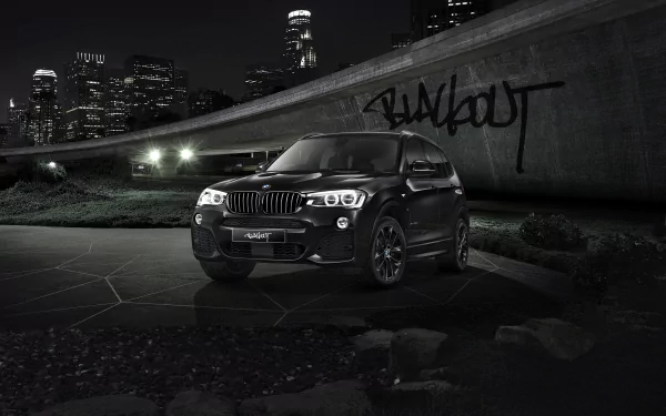 black car SUV car BMW vehicle BMW X3 HD Desktop Wallpaper | Background Image
