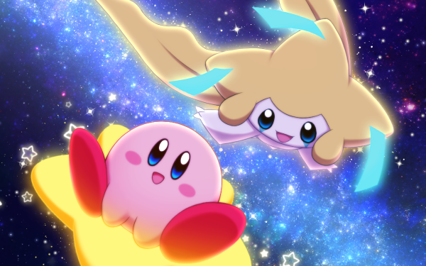 Video Game Crossover Kirby Jirachi Pokémon HD Wallpaper | Background Image