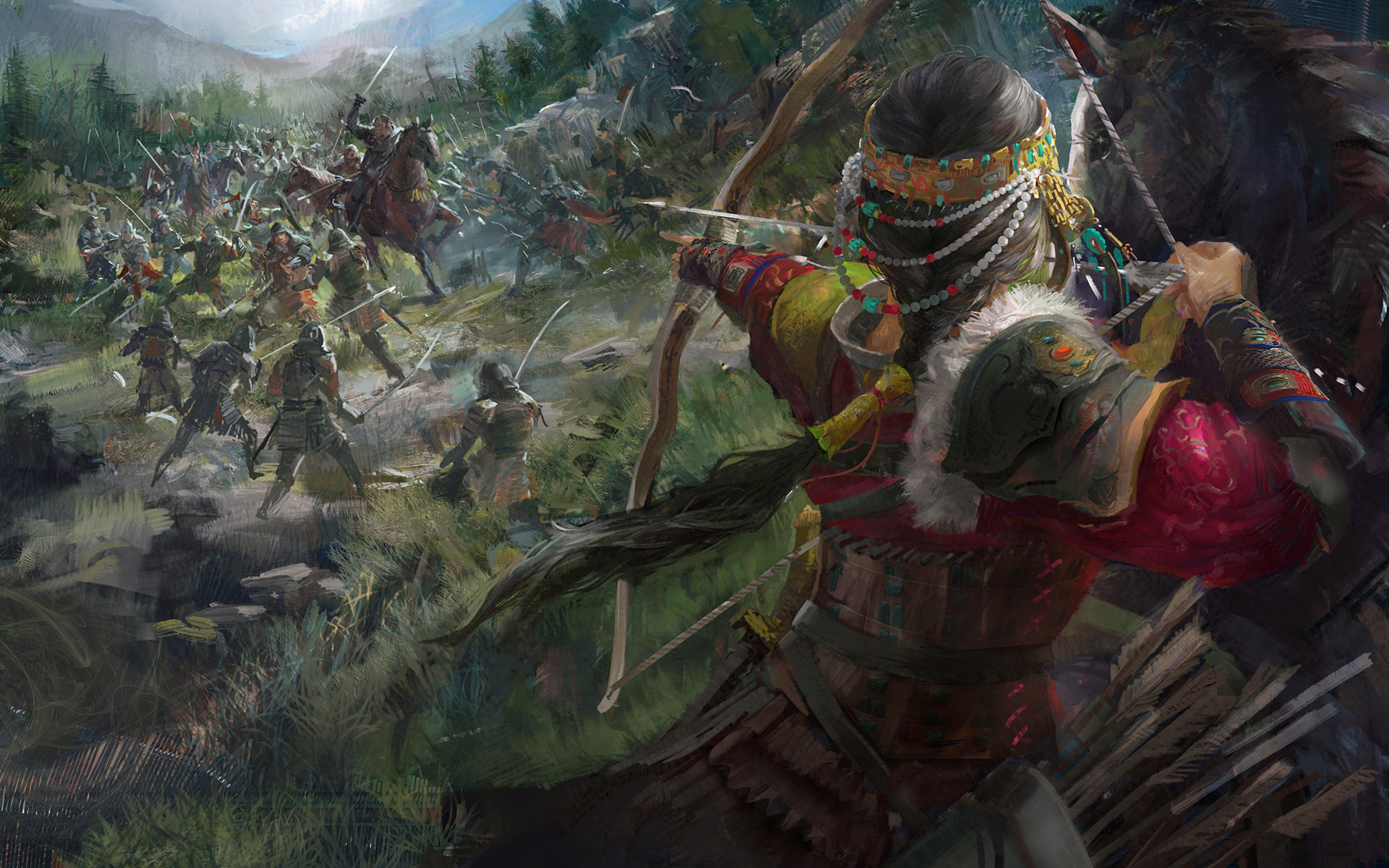 Fantasy Archer HD Wallpaper | Background Image