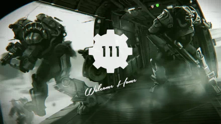 Vault 111 Power Armor (Fallout) video game Fallout 4 HD Desktop Wallpaper | Background Image