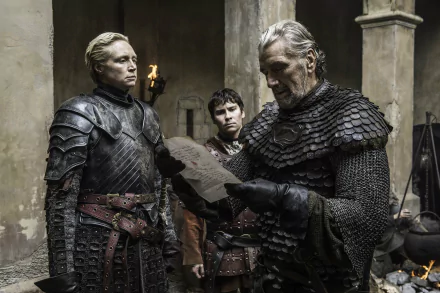 Daniel Portman Podrick Payne Brienne Of Tarth Gwendoline Christie Brynden Tully Clive Russel TV Show Game Of Thrones HD Desktop Wallpaper | Background Image