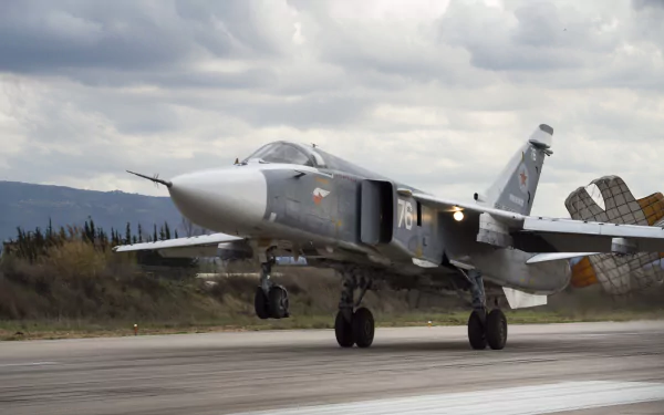 warplane aircraft jet fighter military sukhoi su-24 HD Desktop Wallpaper | Background Image