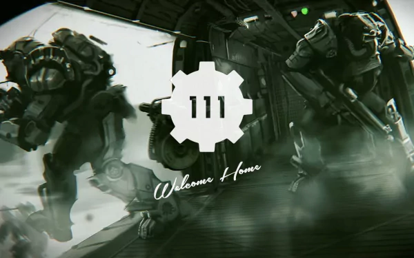 Vault 111 Power Armor (Fallout) video game Fallout 4 HD Desktop Wallpaper | Background Image