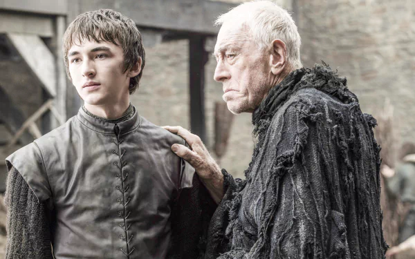 Three-Eyed Raven Max von Sydow Isaac Hempstead-Wright Bran Stark TV Show Game Of Thrones HD Desktop Wallpaper | Background Image