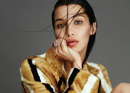 blue eyes brunette American model Celebrity Bella Hadid HD Desktop Wallpaper | Background Image