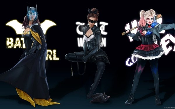 Comics DC Comics Batgirl Catwoman Harley Quinn HD Wallpaper | Background Image