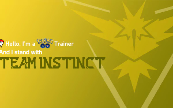 Team Instinct video game Pokemon Go HD Desktop Wallpaper | Background Image