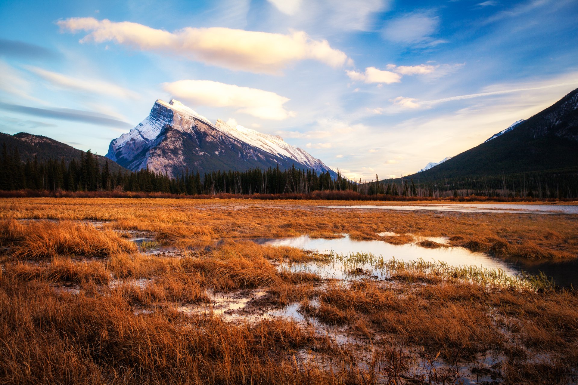 Download Nature Landscape Canada Banff National Park Mountain HD Wallpaper by Michael Matti
