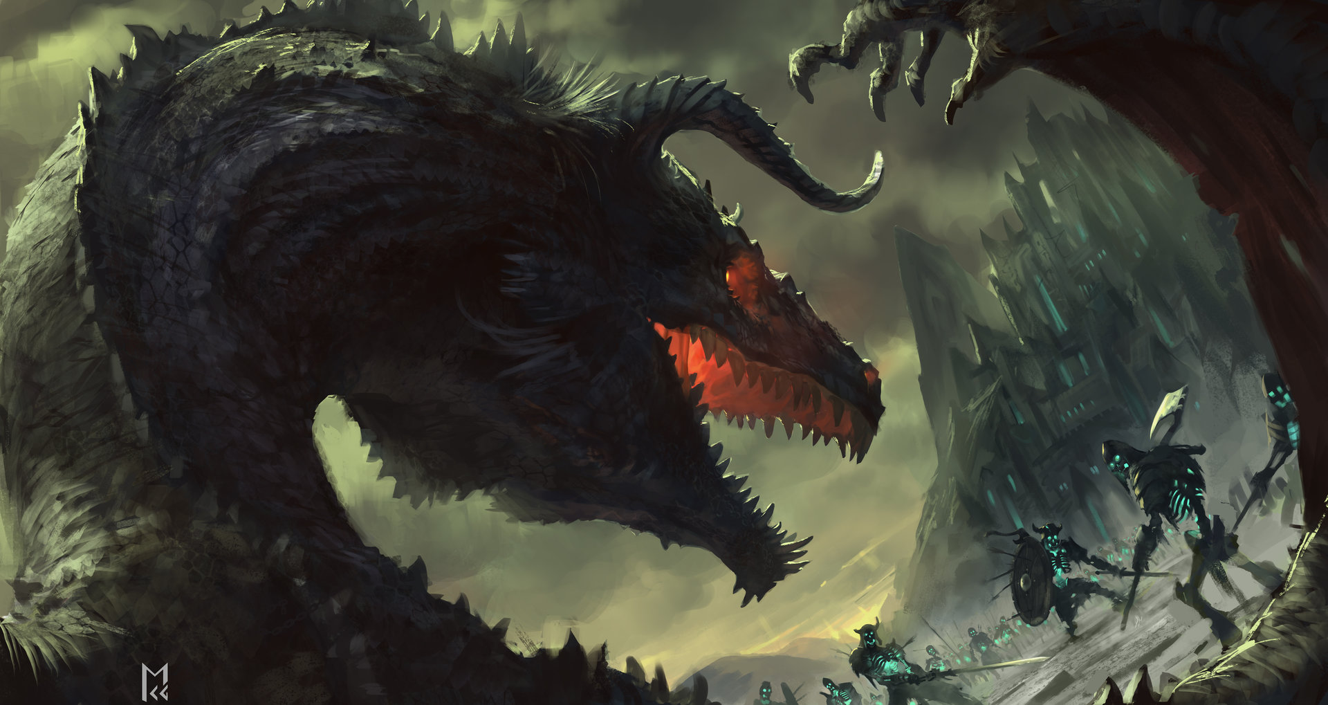 Dragon invader by Manuel Castañón