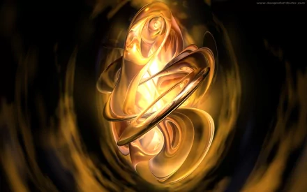 Abstract HD desktop wallpaper featuring vibrant shapes and textures in cool colors, showcasing dynamic patterns that evoke a sense of depth and movement.