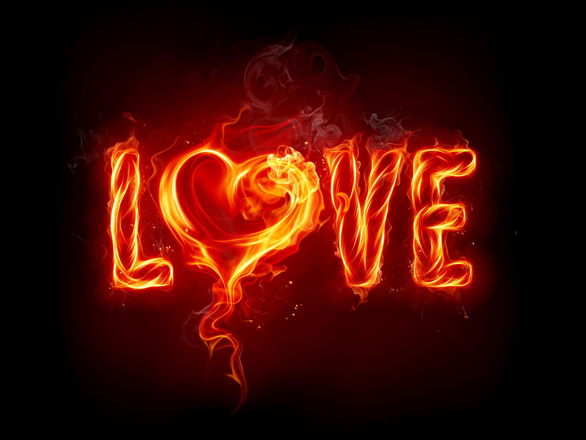 Love drawn with fire