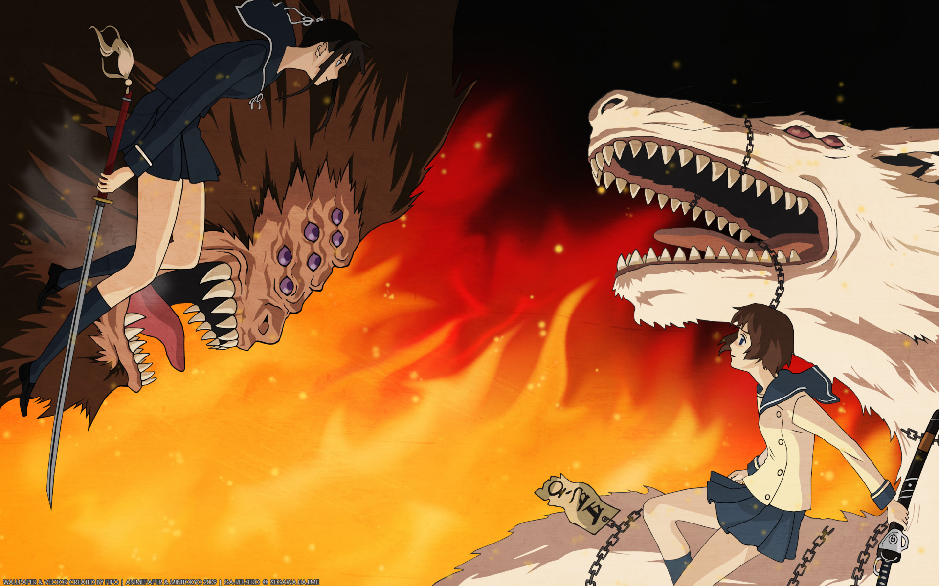 Download Anime Ga-Rei HD Wallpaper