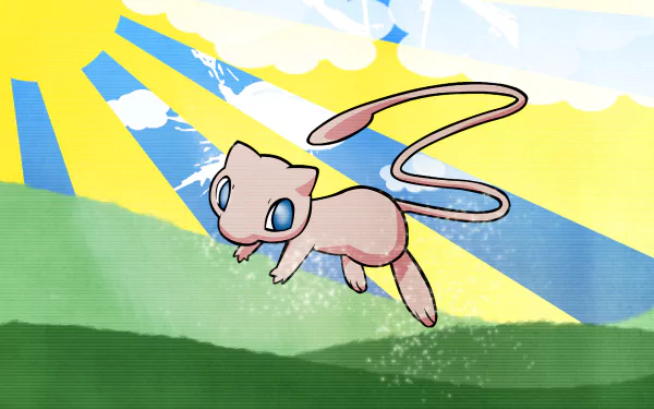Mew (Pokémon) Anime Pokemon HD Desktop Wallpaper | Background Image