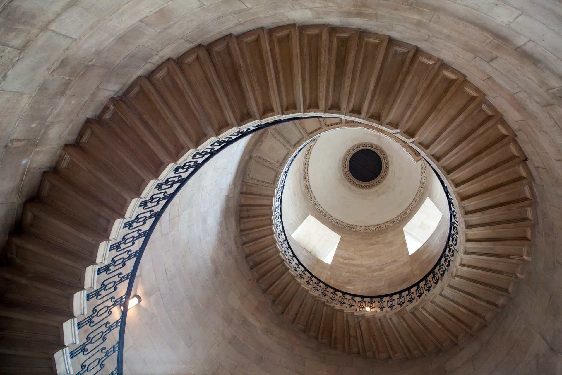 Download Spiral Staircase Man Made Stairs HD Wallpaper
