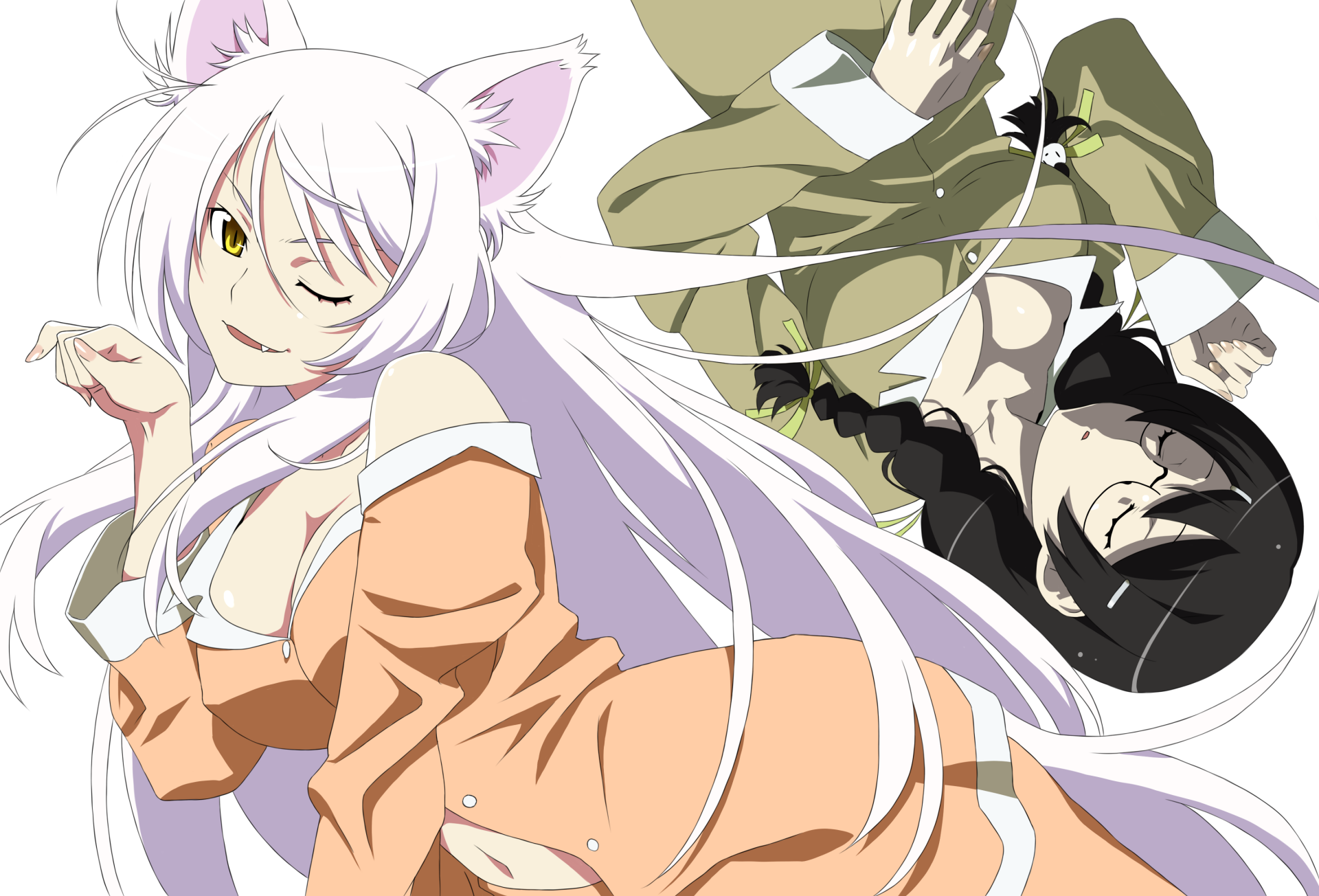 Anime, Monogatari (Series), Tsubasa Hanekawa, HD wallpaper | Peakpx