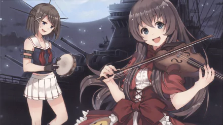 Maya (Kancolle) Maya (Arpeggio Of Blue Steel) Anime crossover HD Desktop Wallpaper | Background Image