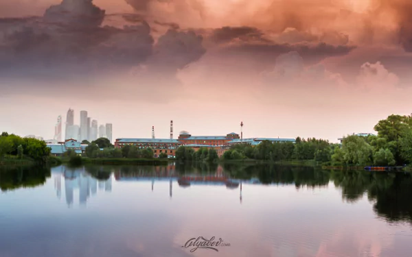 Russia reflection storm city man made Moscow HD Desktop Wallpaper | Background Image