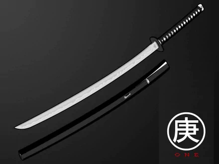 A sleek, HD desktop wallpaper featuring a beautifully crafted sword against a dark background, highlighting its elegant design and sharp blade.