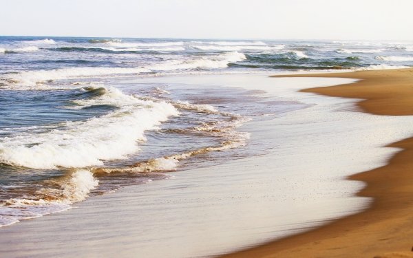Nature Ocean Beach Wave Horizon HD Wallpaper | Background Image