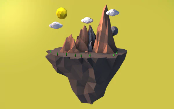 low poly polygon Abstract facets HD Desktop Wallpaper | Background Image
