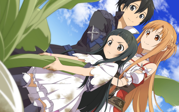Anime Sword Art Online Asuna Yuuki Kirito Yui HD Wallpaper | Background Image