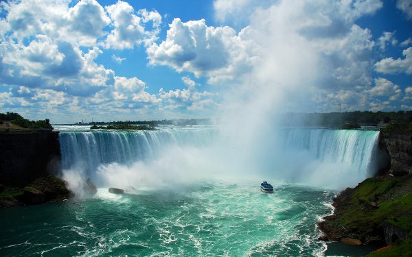 Nature Niagara Falls Waterfalls Waterfall Cloud HD Wallpaper | Background Image