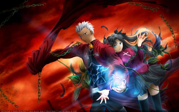 Anime Fate/Stay Night: Unlimited Blade Works Fate Series Fate/Stay Night Rin Tohsaka Archer HD Wallpaper | Hintergrund