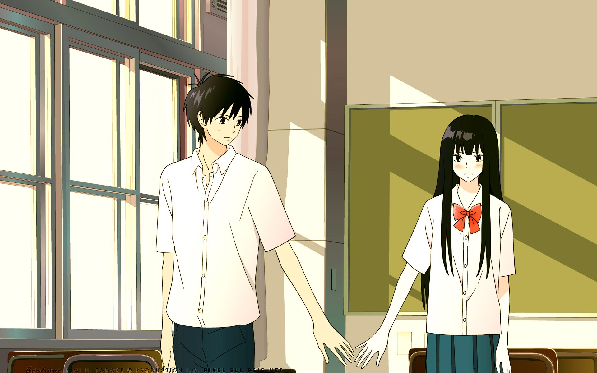 Download Shota Kazehaya Sawako Kuronuma Anime Kimi Ni Todoke HD Wallpaper